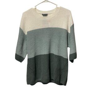 Women's Elbow Sleeve Sweater, Matty, M, Multi, NWT